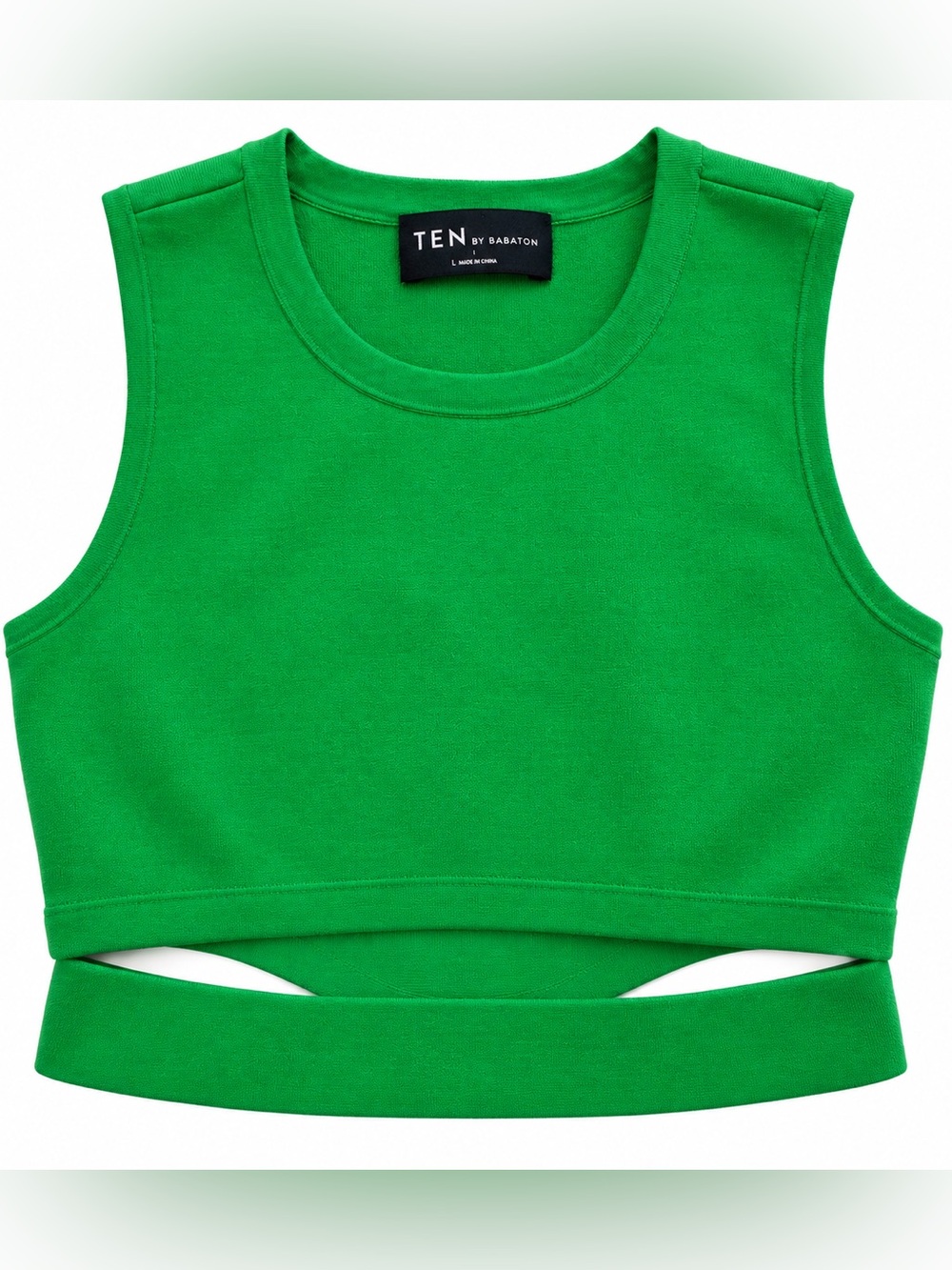 TEN by Babaton Green Cutout Crop Top โ Size L